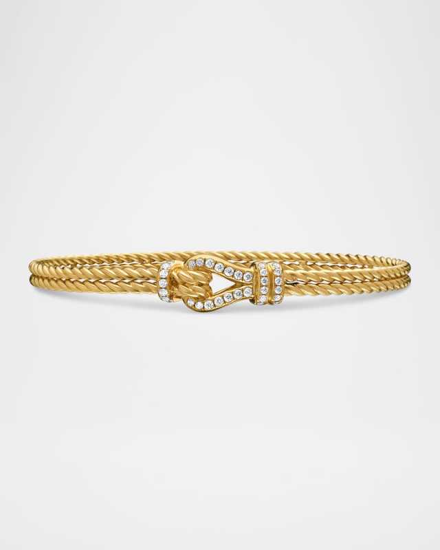 4.5mm Thoroughbred Loop Bracelet in 18K Gol